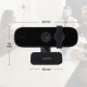  C280 WEBCAM 2K HD USB2.0 MIC ROTATABLE CAMERA 