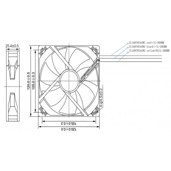 LTB1232H1S   12V0.30A LÜFTER FAN 