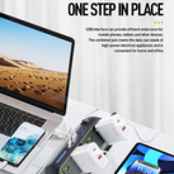 BAVIN PC825 32W Charging Extension MultiJack Station w/ 4Socket 3USB Port BAVIN PC825 32W Charging Extension MultiJack Station w/ 4Socket 3USB Port