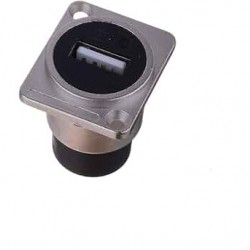 Metal Female to Female Connector USB 2 3 24V Metal Female to Female Connector USB 2 3 24V