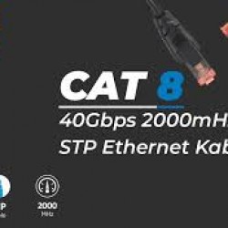Bix C8S05 CAT 8  5. metre   40Gbps Veri Aktarımı Kablosu