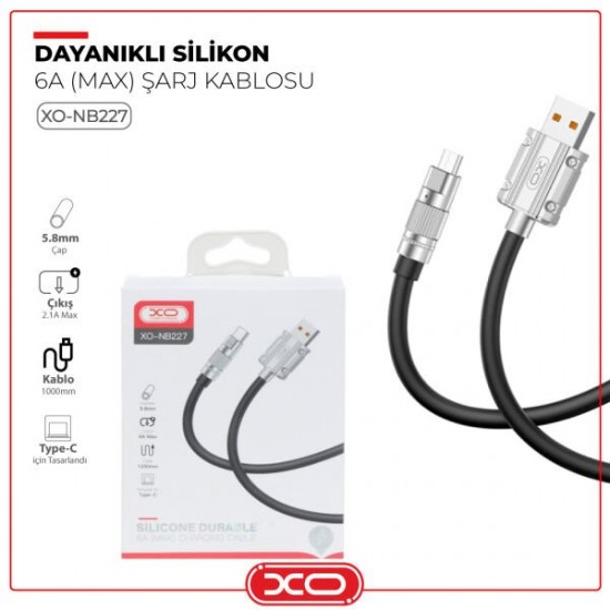 XO cable NB227 USB - Lightning 1,2 m 6A black XO cable NB227 USB - Lightning 1,2 m 6A black