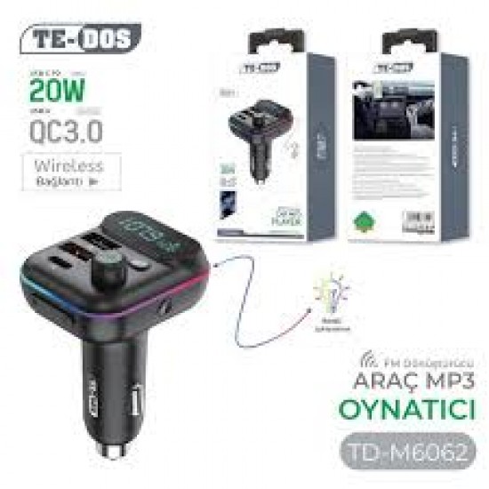 Tedos Araç Şarjı TD-M6062 Tedos Araç Şarjı TD-M6062