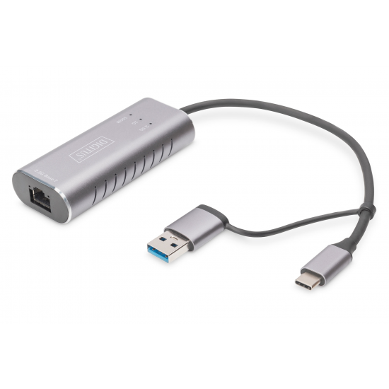 Digitus USB Tip C™ Gigabit Ethernet Adaptörü 2.5G, Digitus USB Tip C™ Gigabit Ethernet Adaptörü 2.5G,