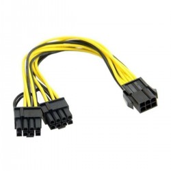 Alfais 4302 Pci E 8 Pin (6+2) 2x Pci-e Ekran Kartı Power Çoklayıcı Kablosu