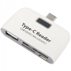 Alfais 4941 Type C Usb 3.1 Kart Okuyucu Micro Usb Sd Card Reader Çevirici