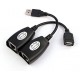 Alfais 5058 Rj45 USB Ek Uzatıcı Cat5E 6 Kablosu Ekleme
