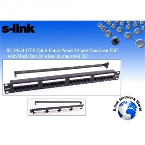 S-Link Sl-F624 24 Lü Utp Cat6 Patch Panel S-Link Sl-F624 24 Lü Utp Cat6 Patch Panel