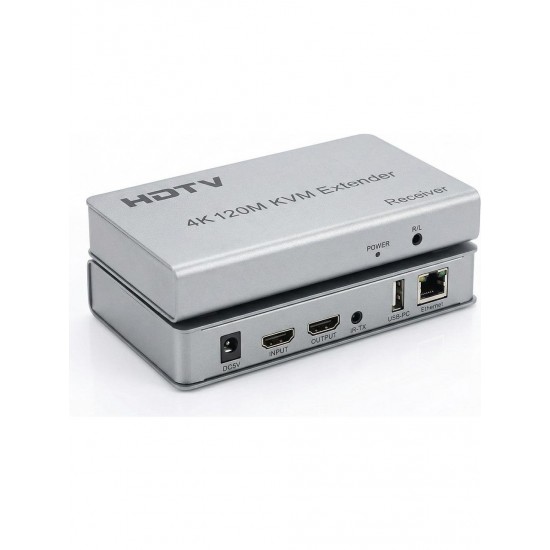QPORT Q-HEX5 KVM 4K HDMI EXTENER CAT6 120 2Lİ PAKET