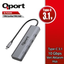  Qport Q-TUC06 Type-C to 4 Port Type-C Çoğaltıcı 