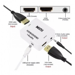 Hdmi to hdmi+audio ses ayırıcı 3.5 mm jack