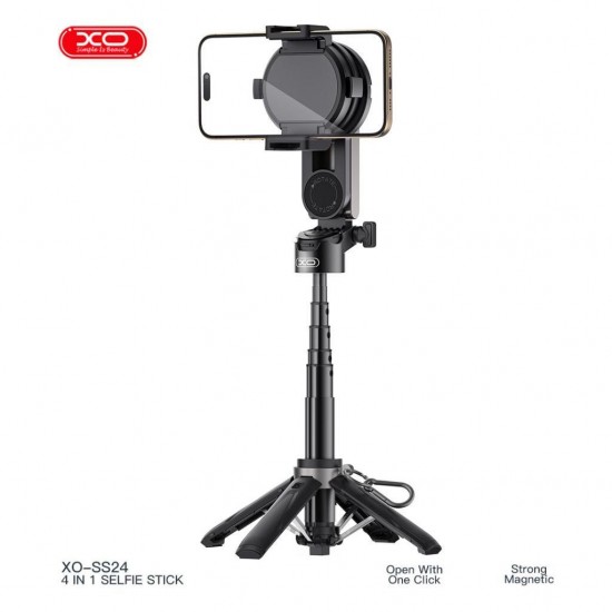 SS24 Bluetooth V5.2 4'ü 1 Arada Selfie Çubuğu, Tripod, Kamera ve Telefon Tutucu SS24 Bluetooth V5.2 4'ü 1 Arada Selfie Çubuğu, Tripod, Kamera ve Telefon Tutucu