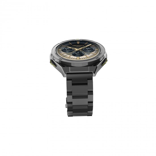 HiFuture ACTIVE Bluetooth 5.3 1.43 inç AMOLED Ekran Takibi 37mm Akıllı Saat Siyah & yellow