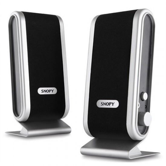 Snopy SN-820 2.0 Siyah/Gümüş Usb Lcd İnce Tasarım Speaker
