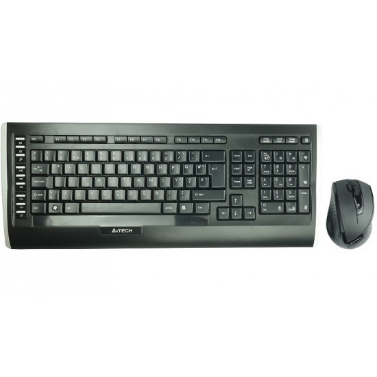 A4-Tech 9300F Kablosuz TR F VTrack Siyah Klavye Mouse Seti