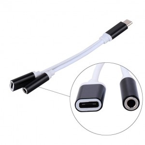 Alfais 4418 Type C To 3.5mm Stereo Kulaklık Şarj Çevirici Dönüştürücü Adaptör Alfais 4418 Type C To 3.5mm Stereo Kulaklık Şarj Çevirici Dönüştürücü Adaptör