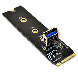 Alfais 4444 Ngff M2 Ssd To Usb 3.0 Pci-e 1x 16x Çevirici Dönüştürücü Riser Kart Adaptörü