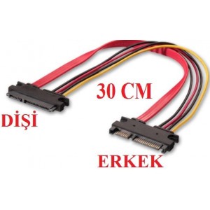 Alfais 4617 Sata Power Uzatma Kablosu 15+7 pin (erkek - dişi) Alfais 4617 Sata Power Uzatma Kablosu 15+7 pin (erkek - dişi)