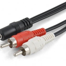 Alfais 4823 3.5mm Stereo To 2rca Tos Çevirici Dönüştürücü Kablosu