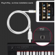 Lighting to USB B adaptörü, MIDI kablosu yüksek hızlı kablo iPhone/iPad/iPod,MIDI klavye, Dijital Piyano USB kamera ses 1metre