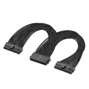 Çift PSU Güç kaynağı 24 pin ATX Anakart Splitter Kablosu ATX anakart uzatma kablosu PSU Dişi/Erkek Çift PSU Güç kaynağı 24 pin ATX Anakart Splitter Kablosu ATX anakart uzatma kablosu PSU Dişi/Erkek