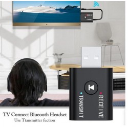 2 In1 USB kablosuz Bluetooth adaptörü 5.0 verici Bluetooth Bilgisayar TV Notebook için kulaklık adaptörü Bluetooth alıcısı