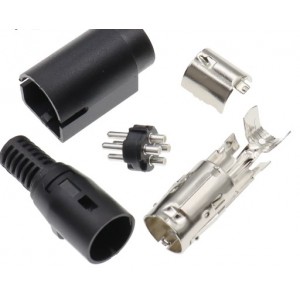 4Pin Kycon güç DIN fiş için TFT LCD ekran TV 12/24V DC besleme adaptörü konektörü 4Pin Kycon güç DIN fiş için TFT LCD ekran TV 12/24V DC besleme adaptörü konektörü