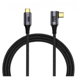 90 derece TYPE-C ila TYPE-C USB4 kablo 40Gbps ile 100W şarj UHD 8K 5K 4K @ 60Hz USB4.0 Thunderbolt3/4 ile uyumlu 120CM