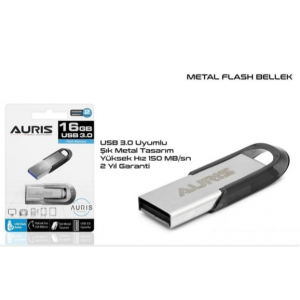 Auris 16 GB USB 3.0 Metal Flash Bellek Auris 16 GB USB 3.0 Metal Flash Bellek