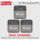 atongm Air Microphone Pro High Performance 2.4 Ghz Digital Wireless System With Lavalier Microphone(tx+tx+rx)