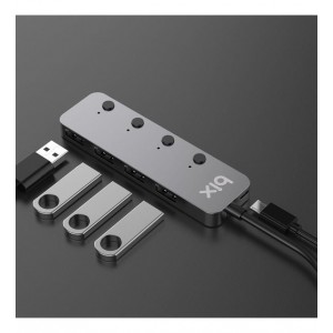 Bix BX20HB Type-C to 4 Port USB 3.2 Hub Çoklayıcı Bix BX20HB Type-C to 4 Port USB 3.2 Hub Çoklayıcı
