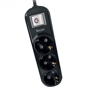 DOTVOLT 3-lü Surge Hunter 350 Joules Akım Koruma Prizi 1.5metre Siyah DOTVOLT 3-lü Surge Hunter 350 Joules Akım Koruma Prizi 1.5metre Siyah