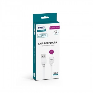 Phixi CB410T Basic 100 Cm Type-C USB Şarj ve Data Kablosu