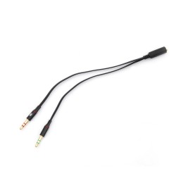QPORT Q-A12 3.5MM TO AUDIO + MICROPHONE  QPORT Q-A12 3.5MM TO AUDIO + MICROPHONE