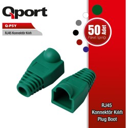 QPORT Q-P5Y RJ45 KONNEKTÖR KILIFI 50'Lİ PAKET YEŞİL QPORT Q-P5Y RJ45 KONNEKTÖR KILIFI 50'Lİ PAKET YEŞİL