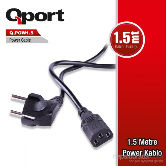 QPORT Q-POW1.5 POWER KABLO