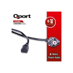 QPORT Q-POW5 5METRE POWER KABLOSU QPORT Q-POW5 5METRE POWER KABLOSU