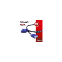 QPORT Q-VGA25 25METRE VGA KABLO QPORT Q-VGA25 25METRE VGA KABLO