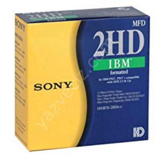 Sony Disket 2Hd 1.44 Mb Ibm Formatlı Disket Kutusu