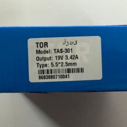 TOR TAS-302 19V 3,42A 5.5*2.5mm ADAPTÖR TOR TAS-302 19V 3,42A 5.5*2.5mm ADAPTÖR