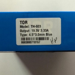 TOR TH-603 19,5V 3.33A 4.5*3.0mm ADAPTÖR