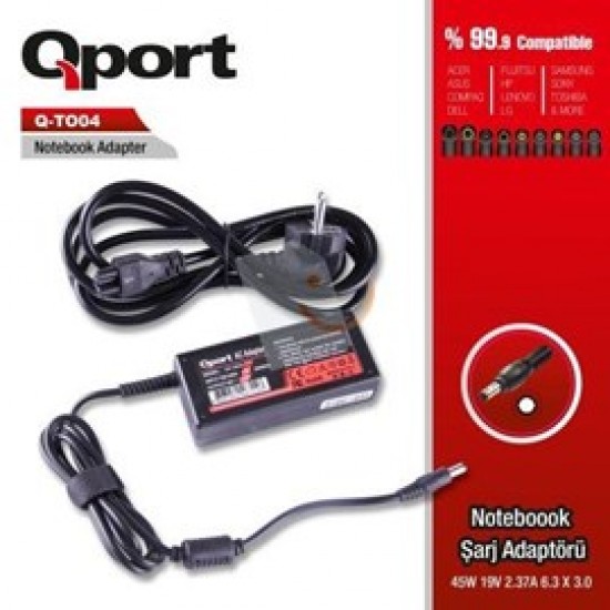 QS-T006 15V4A 6.3*3.0 QPORT ADAPTÖR