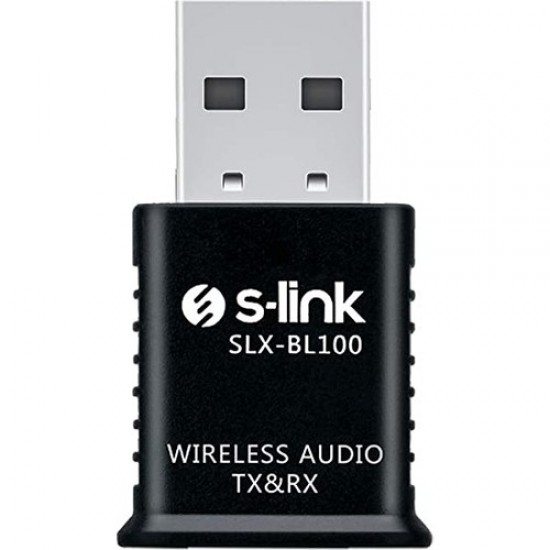 S-Link SLX-BL100 2 In 1 Bluetooth Music 3.5 Jack Receiver - Transmitter