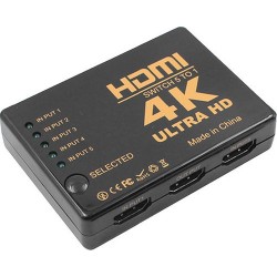 S-Link SL-HSW4K55 HDMI 5 to1 Swıtch 4K x 2K LR +Adaptör