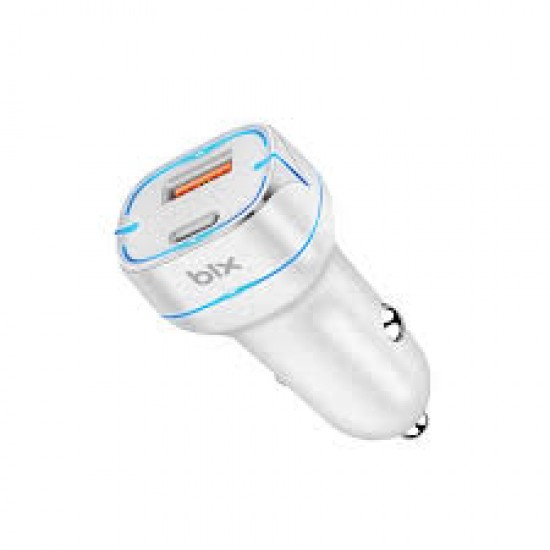 Bix BX-CCP36WT 36W QC 3.0 USB PD Araç İçi Hızlı Şarj Adaptörü Beyaz Bix BX-CCP36WT 36W QC 3.0 USB PD Araç İçi Hızlı Şarj Adaptörü Beyaz