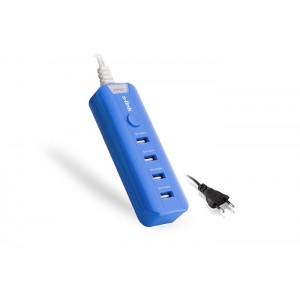 S-link SL-M4 Akıllı Telefonlar ve Tablet 4000mAh 4x Usb Port Mavi Ev Şarj Adaptör