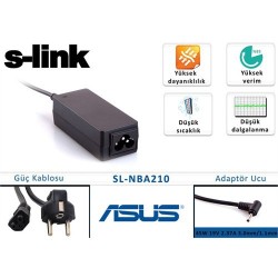 S-Link Sl-Nba210 45W 19V 2.37A 3.0Mm/1.1Mm Asus Ultrabook Standart Adaptör