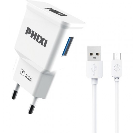 Phixi PCH201M Basic 2.1A Micro USB Şarj Aleti