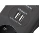 S-link Swapp SPG5-X-5 100 Joule 1.5m Bakır Kablolu 5 li Akım Korumalı+2 USB Hızlı Şarjlı Grup Priz